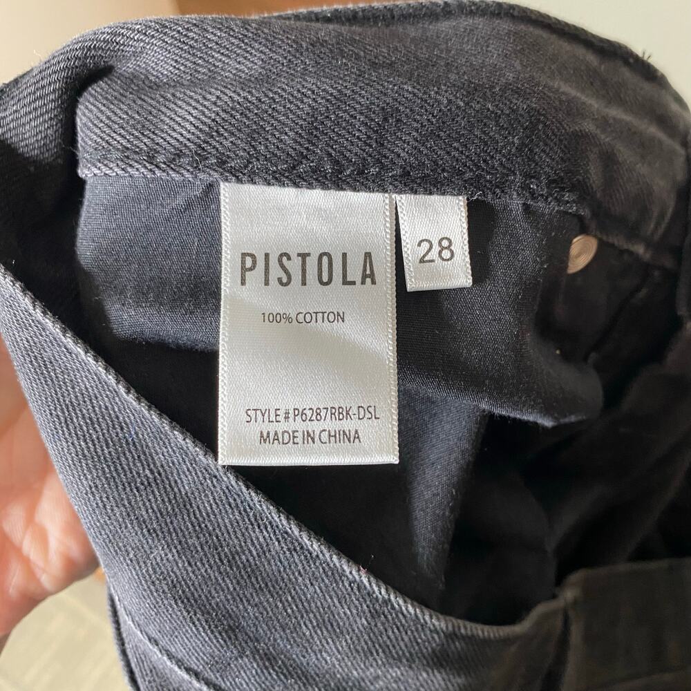 PISTOLA Alexa High Rise Slim Flare Jeans with Slit Dark Sky Size 28 - Picture 7 of 10